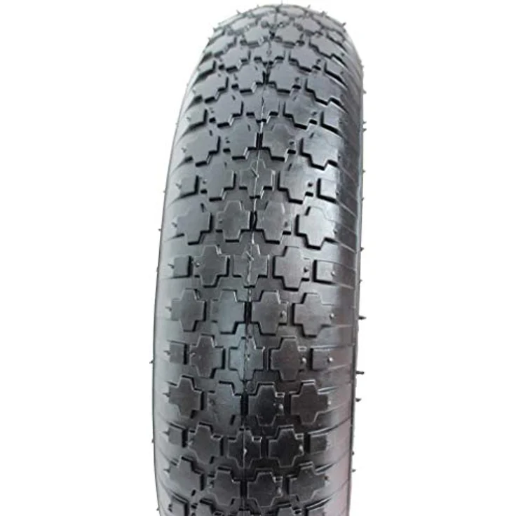Schubkarrenrad 4.80-4.00-8 & Achse Luftrad 4PR Metallfelge rot – Bild 6