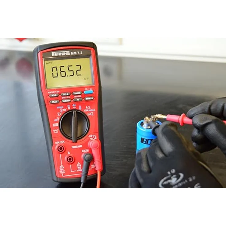 Benning MM 7-2 True RMS Digital-Multimeter (Anzeige digital, Max. Spannungsmessbereich DC 1000 V, Optische und akustische Buchsenkontrolle) 44690 – Bild 4