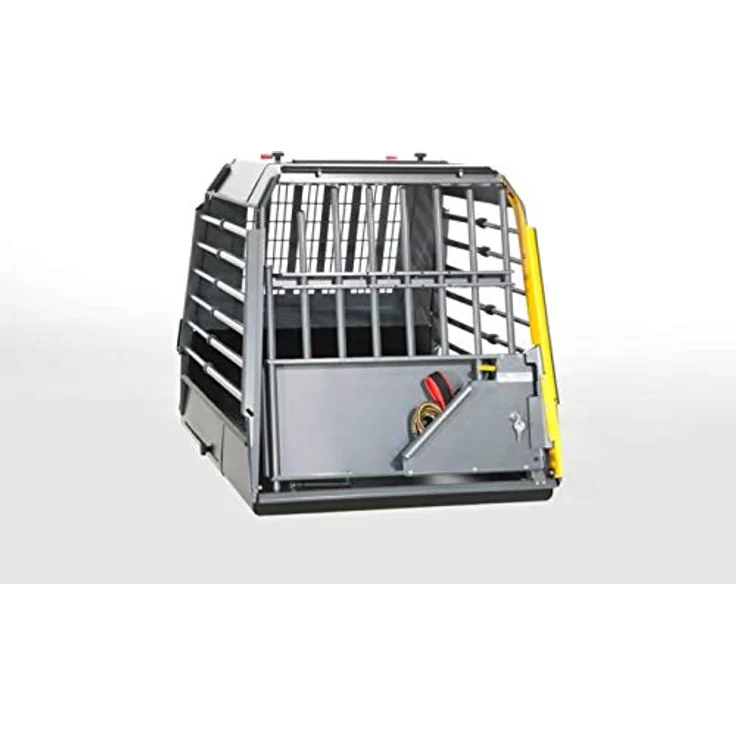4x4 North America MIM Safe VarioCage Single, Crashgetestete Hundetransporthütte, verstellbar, XXLarge+ aus pulverbeschichtetem Stahl mit Notfallklappe – Bild 3