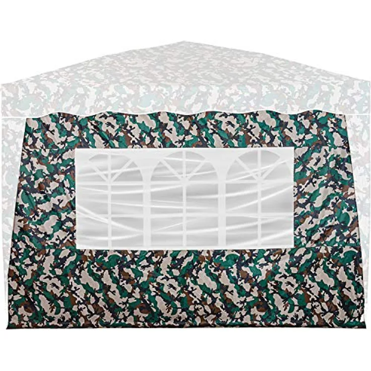 INSTENT® Basic Seitenwand/Seitenteil für Pavillon 3x3m mit Fenster oder Reißverschluss, wasserabweisend und atmungsaktiv, Farbwahl, für Festzelt, Partyzelt