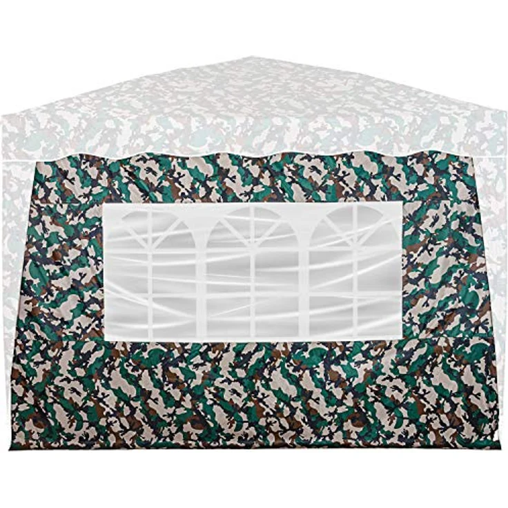 INSTENT® Basic Seitenwand/Seitenteil für Pavillon 3x3m mit Fenster oder Reißverschluss, wasserabweisend und atmungsaktiv, Farbwahl, für Festzelt, Partyzelt – Bild 1
