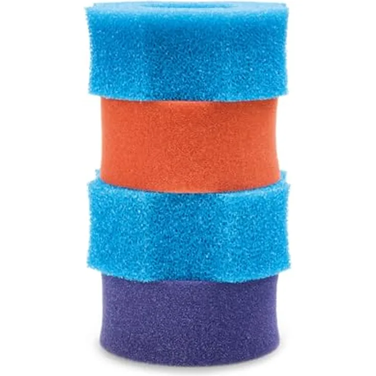 Oase Filtoclear 19000 Ersatzschaumfilter Set, langlebige Schaumstoffe mit feinem roten und grobem blauen Filter für Teich Koi Filter