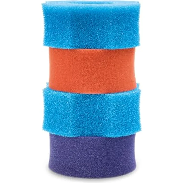 Oase Filtoclear 19000 Ersatzschaumfilter Set, langlebige Schaumstoffe mit feinem roten und grobem blauen Filter für Teich Koi Filter – Bild 1