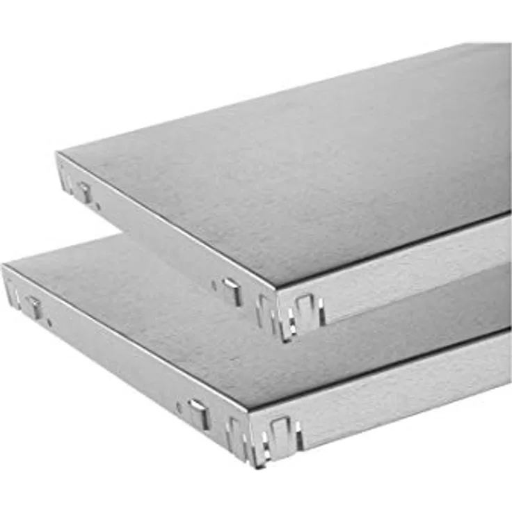 SCHULTE Regalwelt Regalwelt Zusatzböden verzinkt, 2er Set Stecksystem Ersatzböden 80x50 cm, Traglast bis zu 85 Kg je Boden