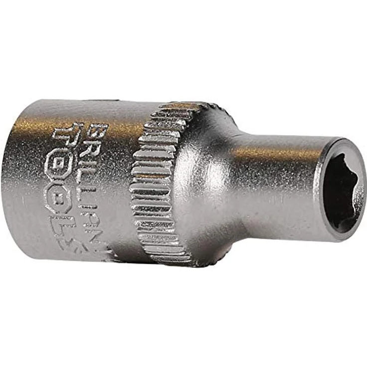 Brilliant Tools Sechskant-Stecknuss BT020931, 1/4" Innenvierkant-Antrieb, 4,5 mm, qualitativem Chrom-Vanadium-Stahl, matt verchromt – Bild 5