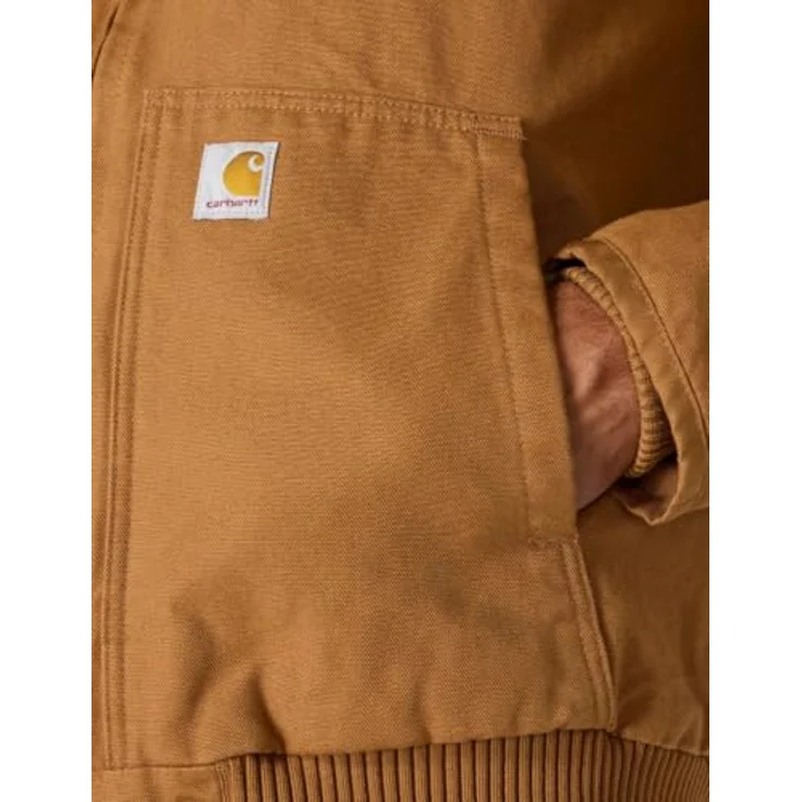 Carhartt Duck Active Jacke mit Kapuze 104050, 100% Baumwolle, Canvas, gewaschen, blau – Bild 8