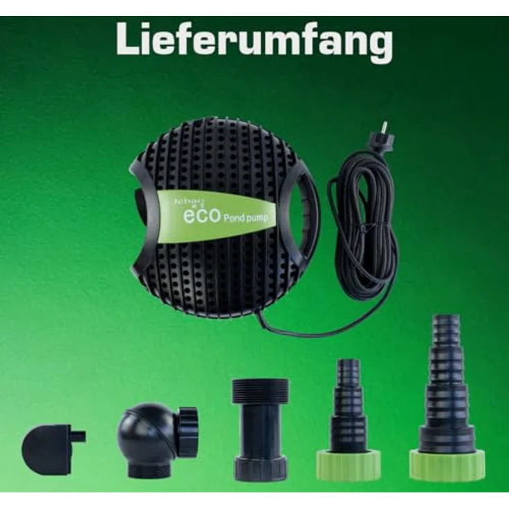 Jebao Teichpumpe ATP8500 | 8200L/H | 4,2m Förderhöhe | 95W | Motorschutz | Wasserpumpe | Bachlaufpumpe | Wasserspielpumpe | Brunnenpumpe | Springbrunnen-Pumpe – Bild 9