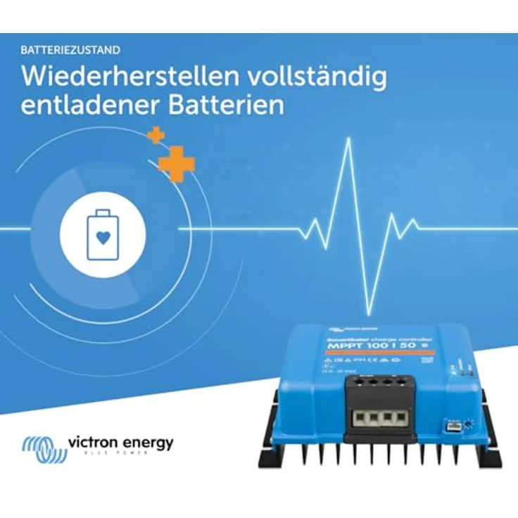 Victron Energy SmartSolar MPPT 100V 50 Amp 12/24-Volt Solar Laderegler (Bluetooth) - Effiziente Energiegewinnung mit MPPT-Technologie – Bild 3