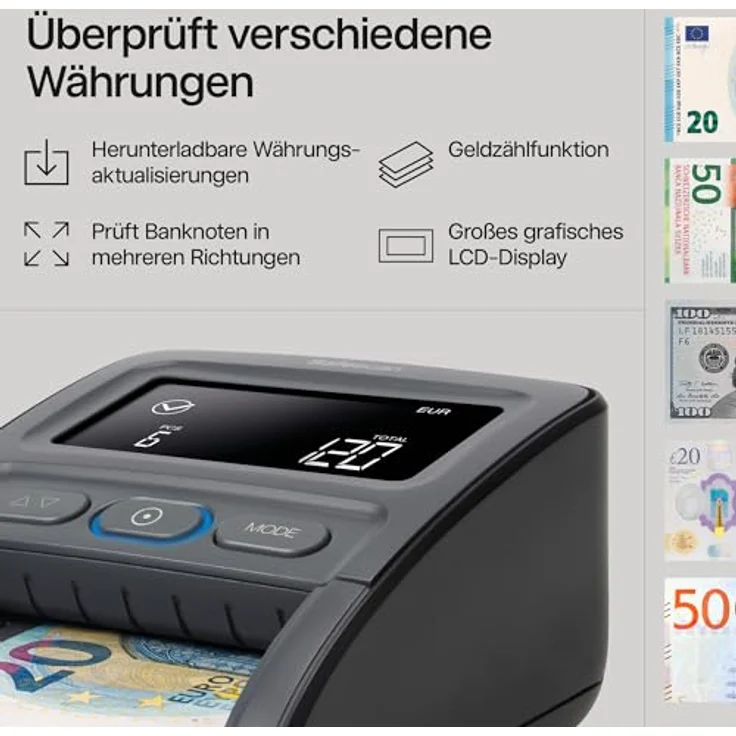 Safescan Geldscheinprüfgerät 155-S (G2) (112-0668) – Bild 3