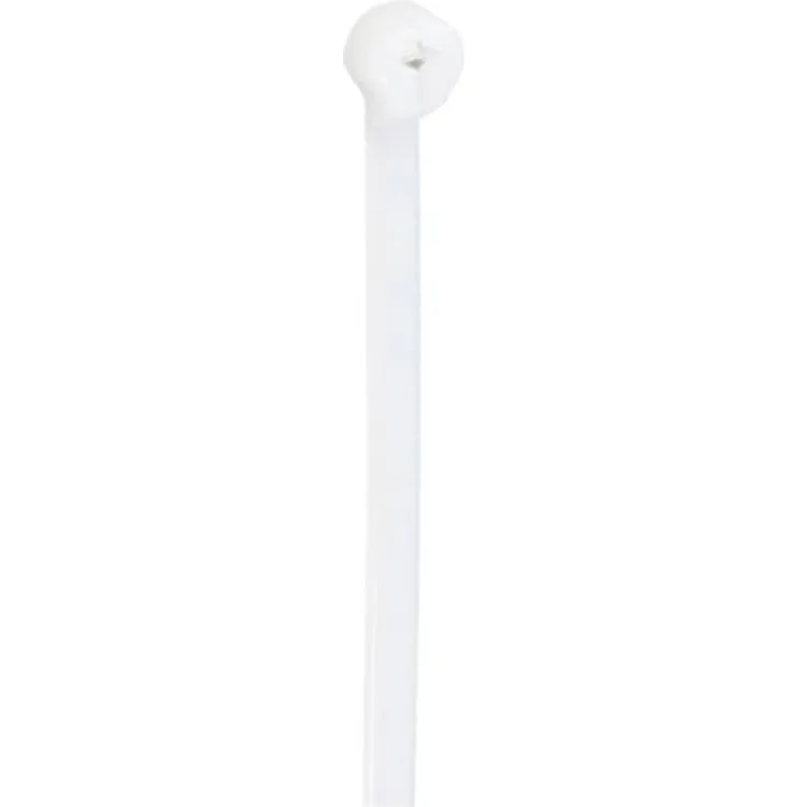 TRU Components Kabelbinder 370 mm 4.8 mm Natur mit Metallzunge, chemische Beständigkeit 100 St.