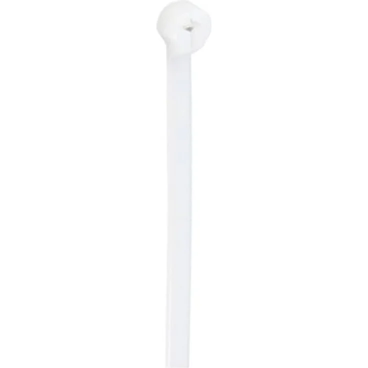 TRU Components Kabelbinder 370 mm 4.8 mm Natur mit Metallzunge, chemische Beständigkeit 100 St. – Bild 1