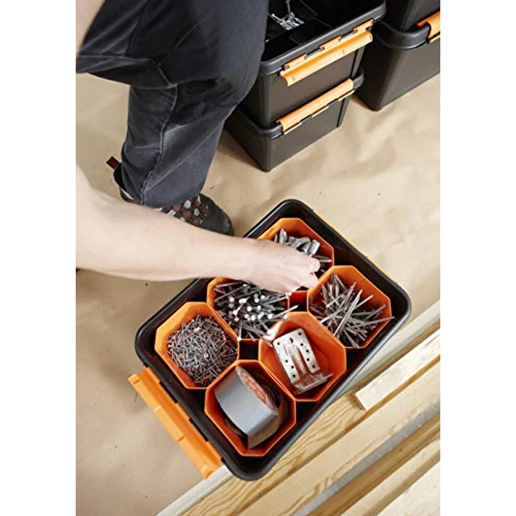Orthex Einsatz zu Clipbox Smart Store 15, tief, orange 3523513, eine grösse – Bild 2