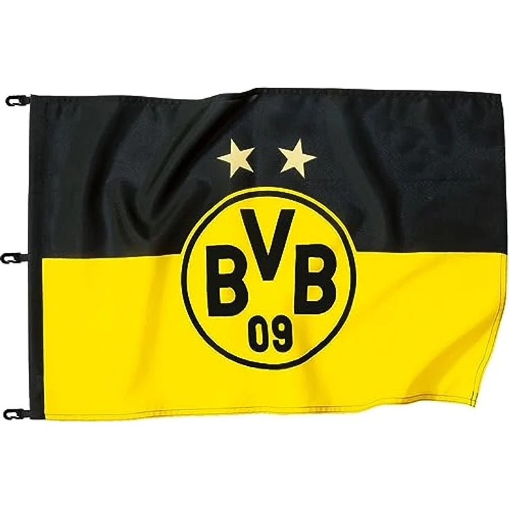 Borussia Dortmund, BVB-Hissfahne, Schwarz-gelb, 150x100cm – Bild 2