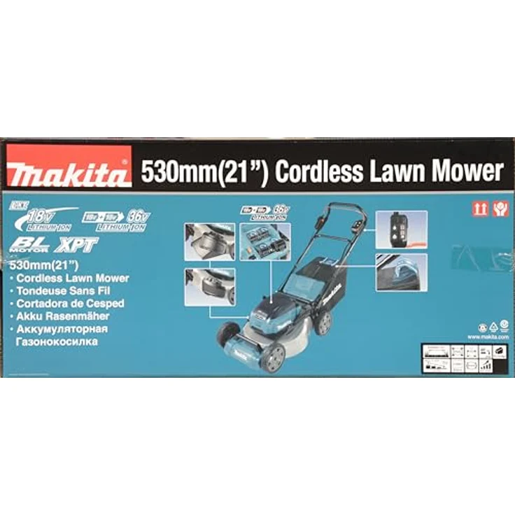 Makita DLM534Z Akku-Rasenmäher 2x18V (ohne Akku, ohne Ladegerät) – Bild 23