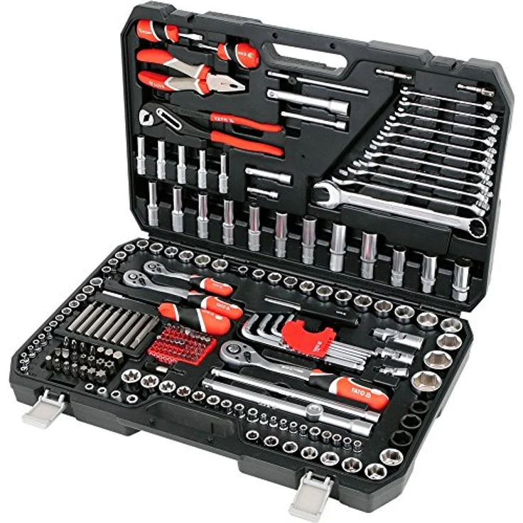 Yato YT-38941, Werkzeugkoffer mit 225 Teilen, robuste Metallkonstruktion, für professionelle und ambitionierte Heimwerker – Bild 4