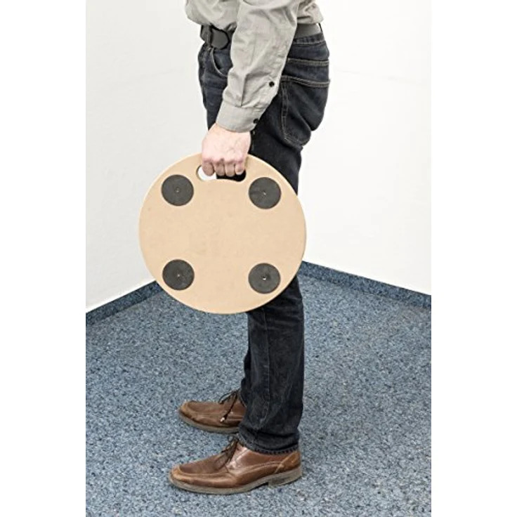 Metafranc Pflanzenroller Ø 350 mm - 150 kg Tragkraft - MDF-Platte - PP-Räder - Möbelroller - Untersetzer mit Rollen - Transporthilfe für Pflanzen - 821350 – Bild 5