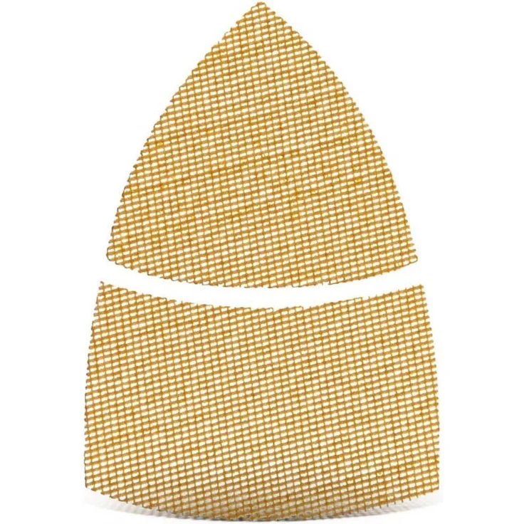 MENZER Ultranet Klett-Schleifgitter, 93/62 x 102 mm, für Deltaschleifer, Weißes Edelkorund, 25 Stk., Körnung K400, staubfreies Schleifen