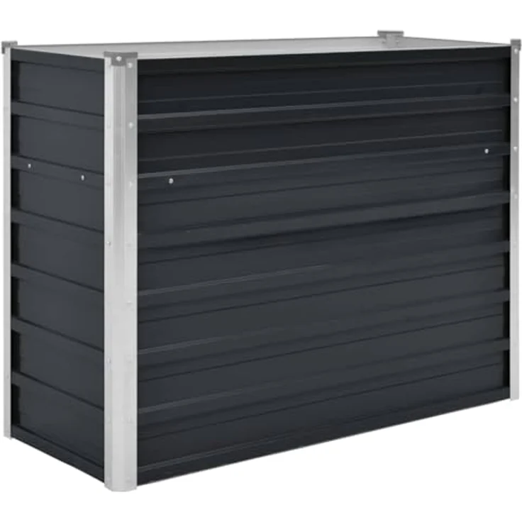 vidaXL Garten-Hochbeet Anthrazit 100 x 40 x 77 cm Verzinkter Stahl – Bild 2