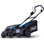Scheppach BC-MP380-X, Akku-Rasenmäher mit 40 V, 38 cm Schnittbreite, 6 Schnitthöhen, Mulchfunktion, 45-Liter-Auffangkorb