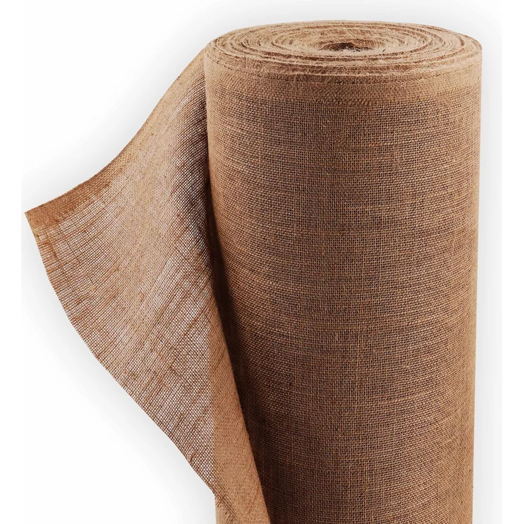 Aquagart Jutegewebe 90m x 1m, 305g/m² Jutematte für Pflanzenschutz und Dekoration, witterungsbeständig