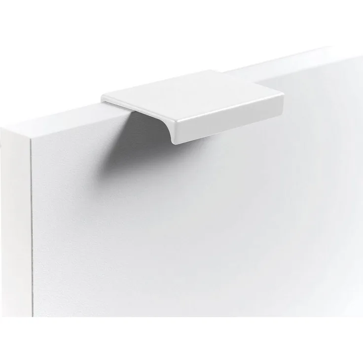 mokebo Möbelgriff Der Handliche (aus Metall) in Weiß, für Push-to-Open Möbel & Schränke