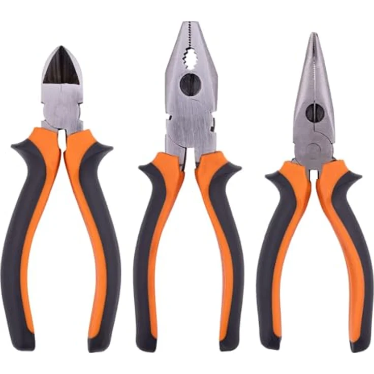 BOOMET Seitenschneider 160mm Universalzange Drahtschneider Kabelschneider Kabelschere ergonomischer Griff - BOOMET – Bild 1