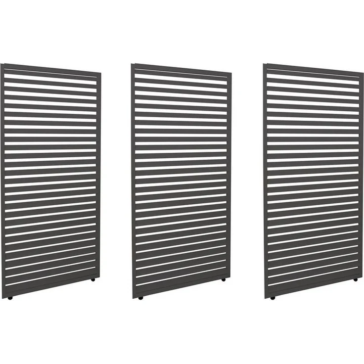 MCW Pavillonseitenteil MCW-L46-P, 271x204 cm, 3er-Set aus Aluminium, sturmfest bis 100 km/h, für Pergola MCW-L46