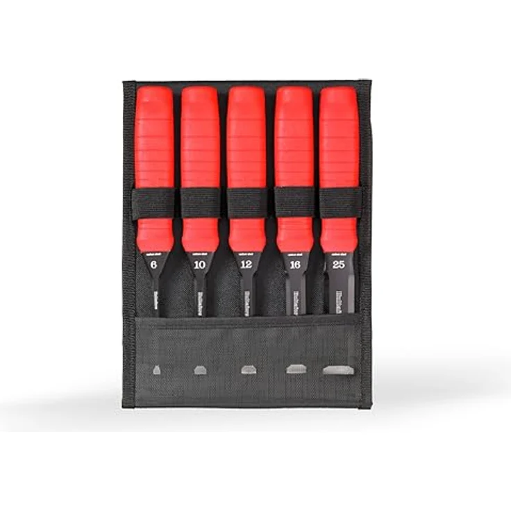 Hultafors Meißel-Set, 5-teiliges Set mit hochwertigen japanischen Stahlklingen, verstaut in praktischer Leinentasche – Bild 9