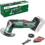 Bosch UniversalMulti 18V-32 Akku-Multifunktionswerkzeug (zum Sägen, Schneiden, Schleifen; MagnetHold; elektronische Drehzahlvorwahl; 4-stufiger Tiefenanschlag)