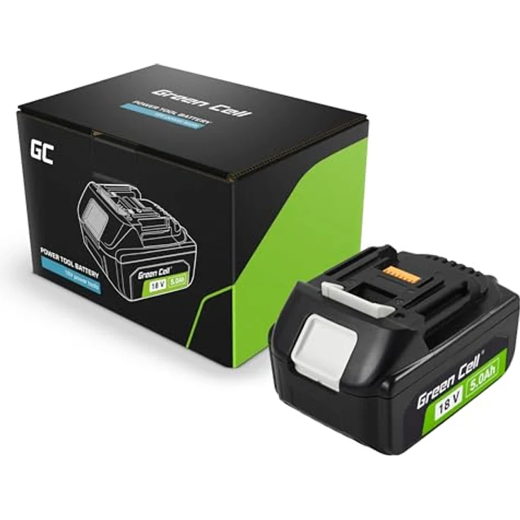 Green Cell 18V 5Ah Li-Ion Akku für Makita LXT Elektrowerkzeuge — Hohe Leistung, LED-Anzeige, langlebig – Bild 1