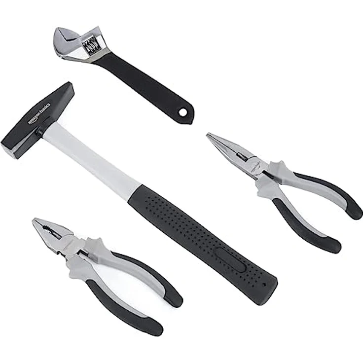 Amazon Basics - Werkzeug-Set für den Haushalt, Stahllegierung, 32 Teile – Bild 5