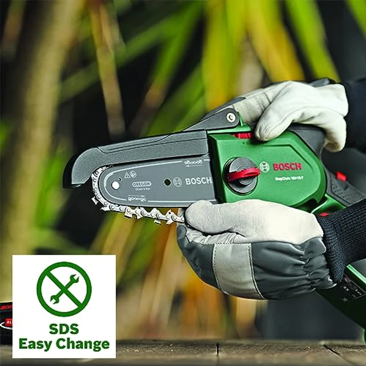 Bosch Akku - Mini Kettensäge EasyChain 18V-15-7 (Zum Schneiden von Holz; 18 Volt System; Kettengeschwindigkeit: 6,95 m/s; ohne Akku) – Bild 4