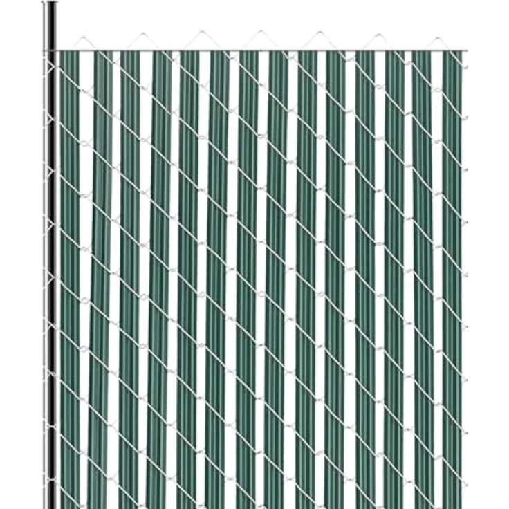 VEVOR Sichtschutzlamellen 1130 mm, einwandige vertikale Lamellen mit Bodenverriegelung für Maschendrahtzäune, hochdichte HDPE-Materialien, grün, ideal für Garten und Sportplatz – Bild 1