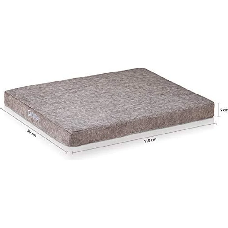 ONVAYA® Hundekissen aus Memory Foam | orthopädisch | 95 Grad waschbar | grau | Größe S-XXL | Hundebett | Hundematratze | Hundematte | Liegekissen (XXL (112 x 74 x 5 cm)) – Bild 5
