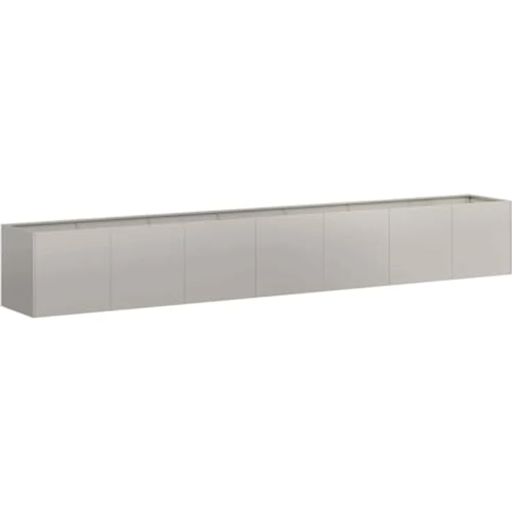 vidaXL Pflanzkübel Rostig 280x40x40 cm Wetterfester Stahl, Garten-Garten-Pflanzkübel, Hochbeet - in markantem Braun – Bild 4