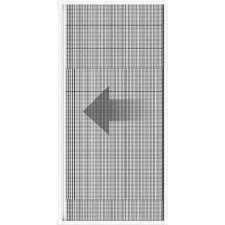 Schellenberg 70993 Insektenschutz-Plissee für Türen 100 x 215 cm, Fliegengitter für Fenster, Weiß – Bild 4