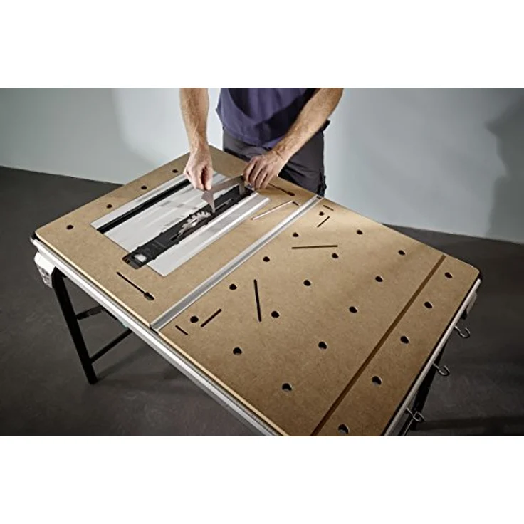 wolfcraft MASTER Cut 2500 Sägetisch und Arbeitsstation 6902000 inkl. Zubehör, Maschinentisch kompatibel mit Sägen und Fräsen, Ideal für Heim- und Handwerker – Bild 6
