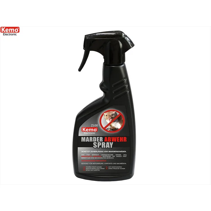 Kemo Marderspray Kemo Marder-Abwehrspray, 500 ml, hochwirksames Konzentrat mit Geraniol zur Mardervergrämung
