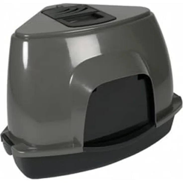 EBI, Cat House Prism 60 Zen Series M – 38 x 56 x 40 cm, Dunkelgrau, für Hygiene, Dunkelgrau, Katze
