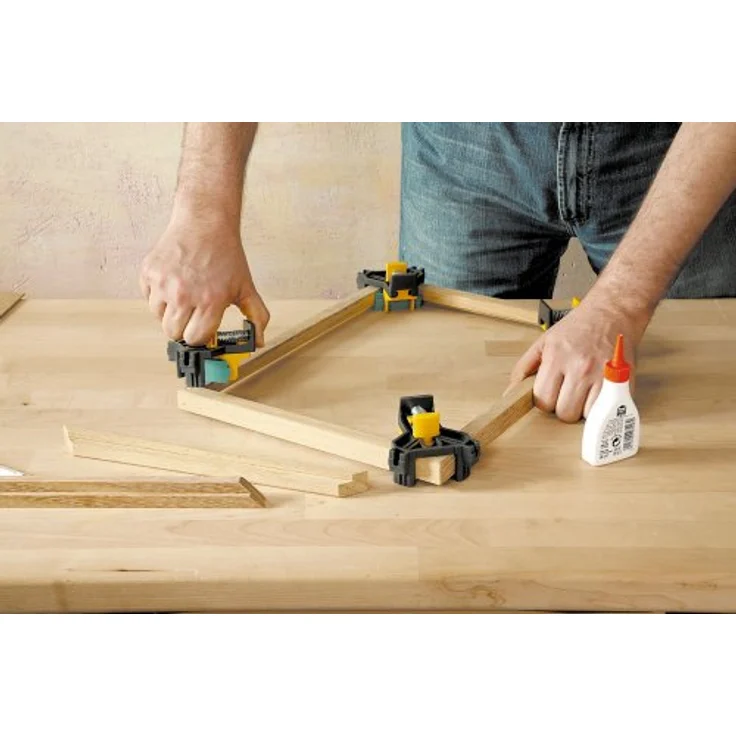 Wolfcraft Schraubzwinge ES 22 Eckenspanner, Fixierhilfe für 90° Winkel, Wolfcraft 3051000 – Bild 4