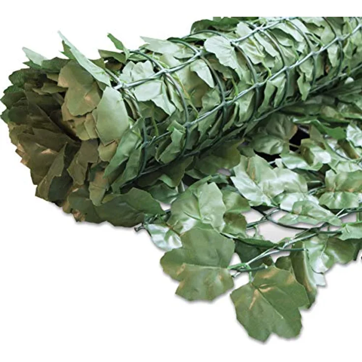 Windhager Sichtschutzhecke Ahorn, wetterbeständiger Sichtschutz für Balkon und Terrasse, grün, 150 x 300 cm, pflegeleicht aus Kunststoff