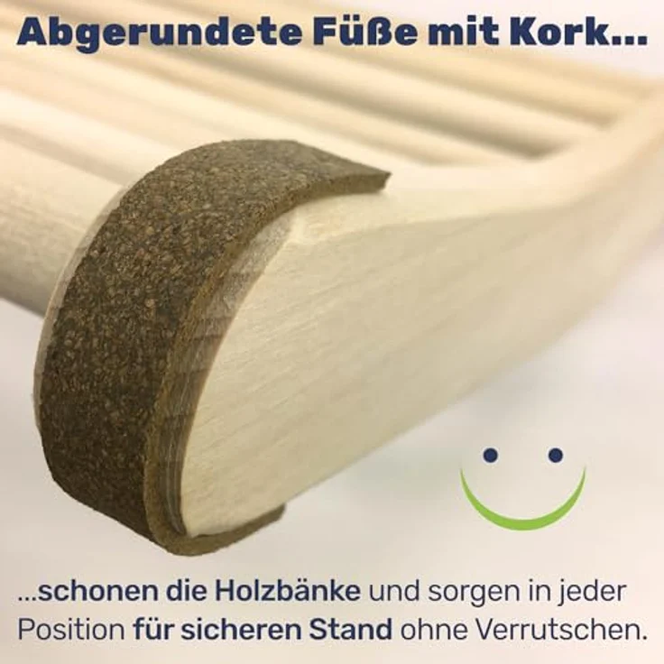 Rückenlehne ergonomische S-Form Sauna & Infrarotkabine Saunazubehör Holz – Bild 7