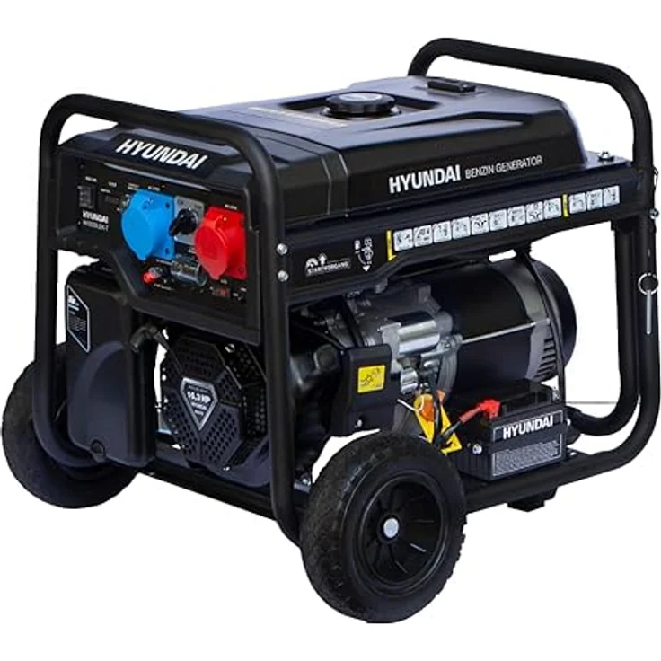 HYUNDAI Benzin Generator HY8500LEK-T / HY10100LEK-T, 7.7 kW, Elektrostart, 1 x 230V + 1 x 400V, 16.3 PS, luftgekühlt – Bild 1