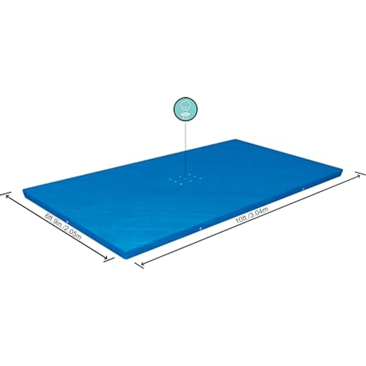 Bestway PE-Abdeckplane 304 x 205 cm, blau, eckig – Bild 2