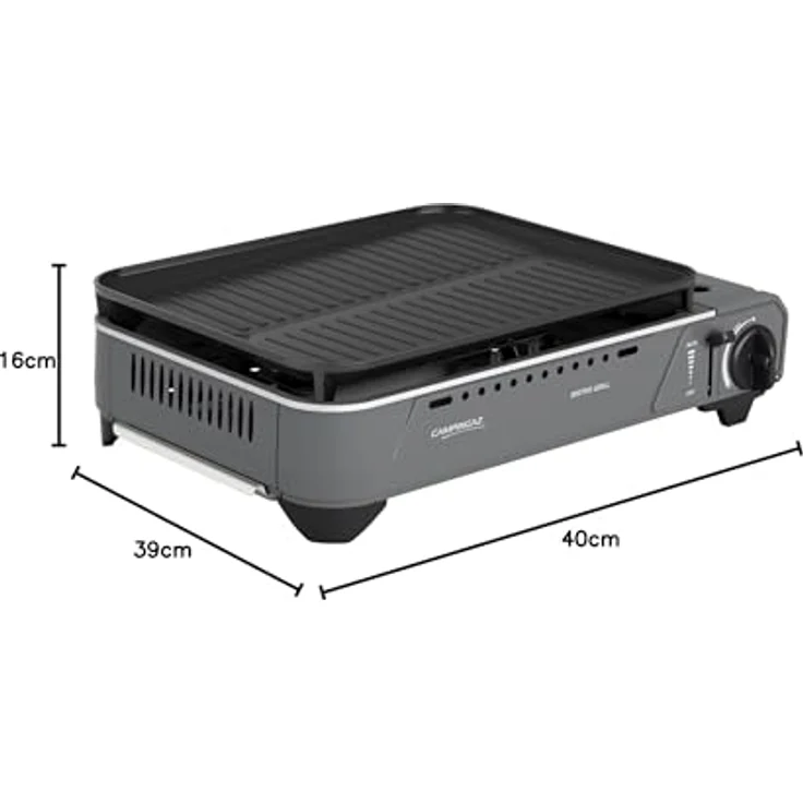 Campingaz Bistro GRILL Campinggrill, Gasgrill mit 6 Minuten Vorheizzeit, antihaftbeschichtete Grillfläche – Bild 8