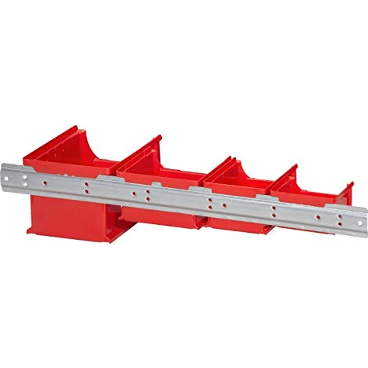Allit 457082 Lagersichtbox, verzinkte Metallaufbewahrung, vorgebohrt, 590 x 5 x 47mm – Bild 3