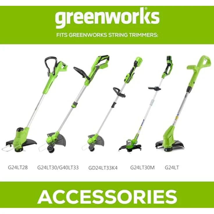 Greenworks Tools 3 Stück Einzelfadenspule für Rasentrimmer (21117, 2100107, 2100007), 6x7x6cm - 29177 – Bild 4