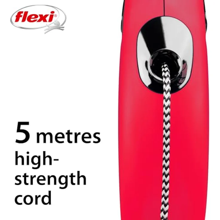 Flexi Hundeleine New Classic S Länge: 5 m, rot – Bild 4