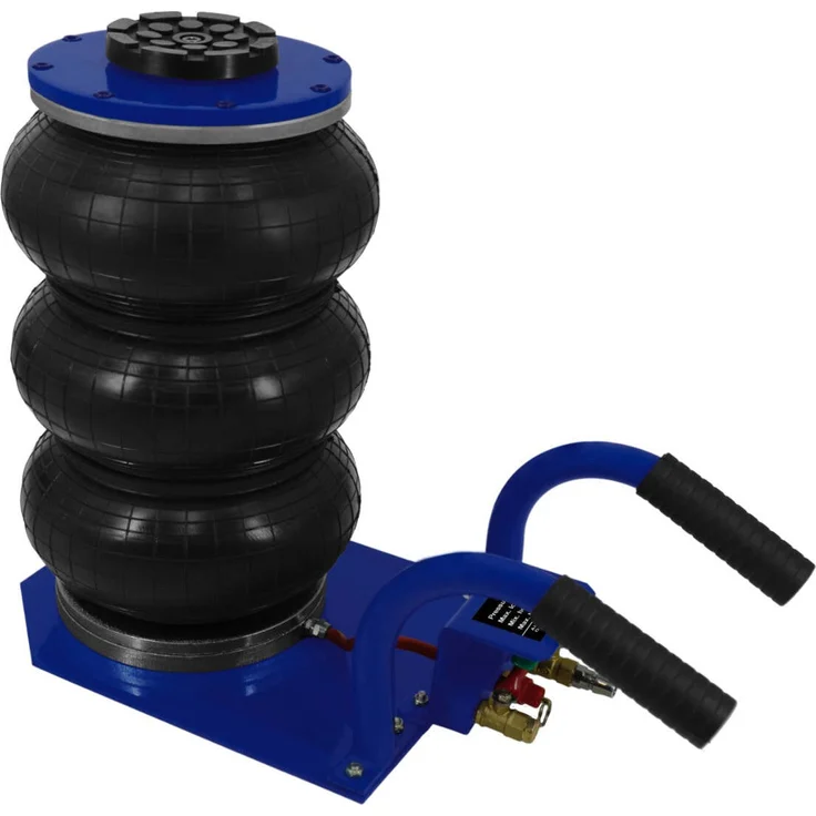 Monster Shop Pneumatischer Wagenheber 3,5T Kurzer Tragegriff 40cm Hubhöhe Rangierwagenheber, robust pulverbeschichteter Stahlrahmen