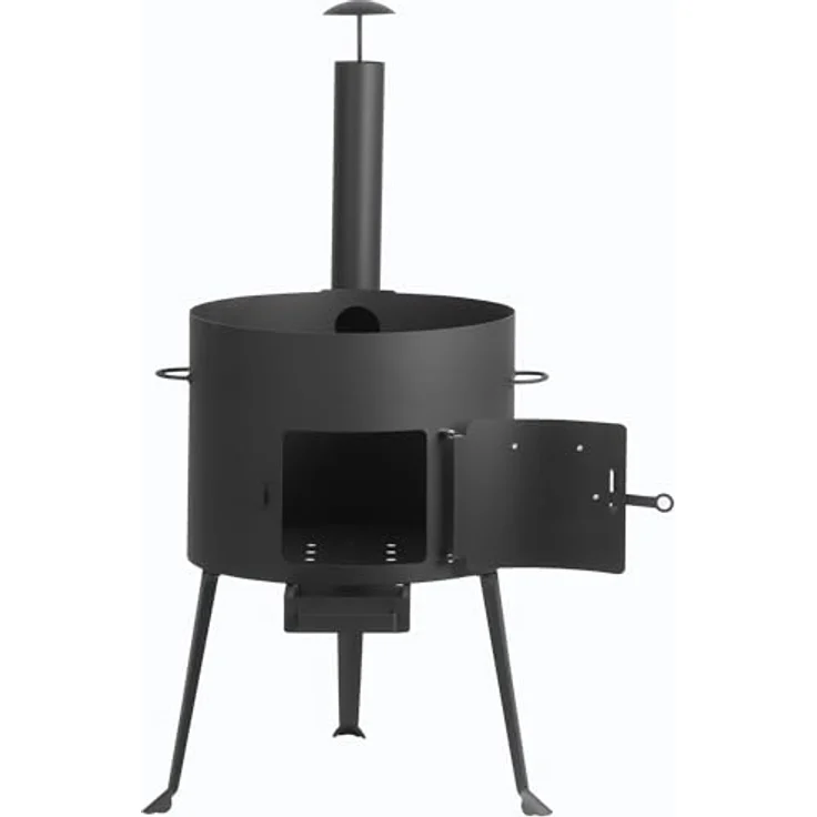 BBQ-Toro Kazan Ofen Ø 44 cm, 16 L Gusseisentopf mit Deckel, vielseitiger Gulaschkessel und Feuerstelle für Outdoor-Küchen – Bild 5